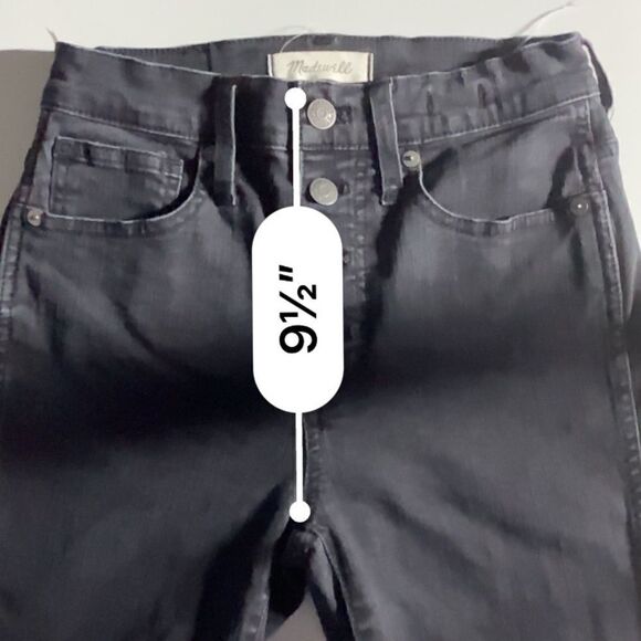 MADEWELL, 10”High-Rise Skinny Jeans, 24T, dark‎ - Picture 9 of 12